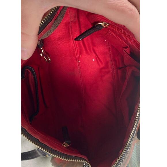 Dooney & Bourke Tartan Plaid Barrel Shoulder Bag w/ COA - Picture 5 of 6